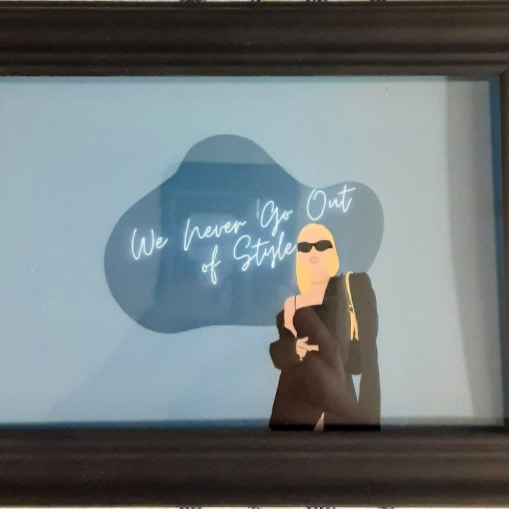 Self-designed Taylor Swift 1989 "Style" Inspired Wall Art Frame Set